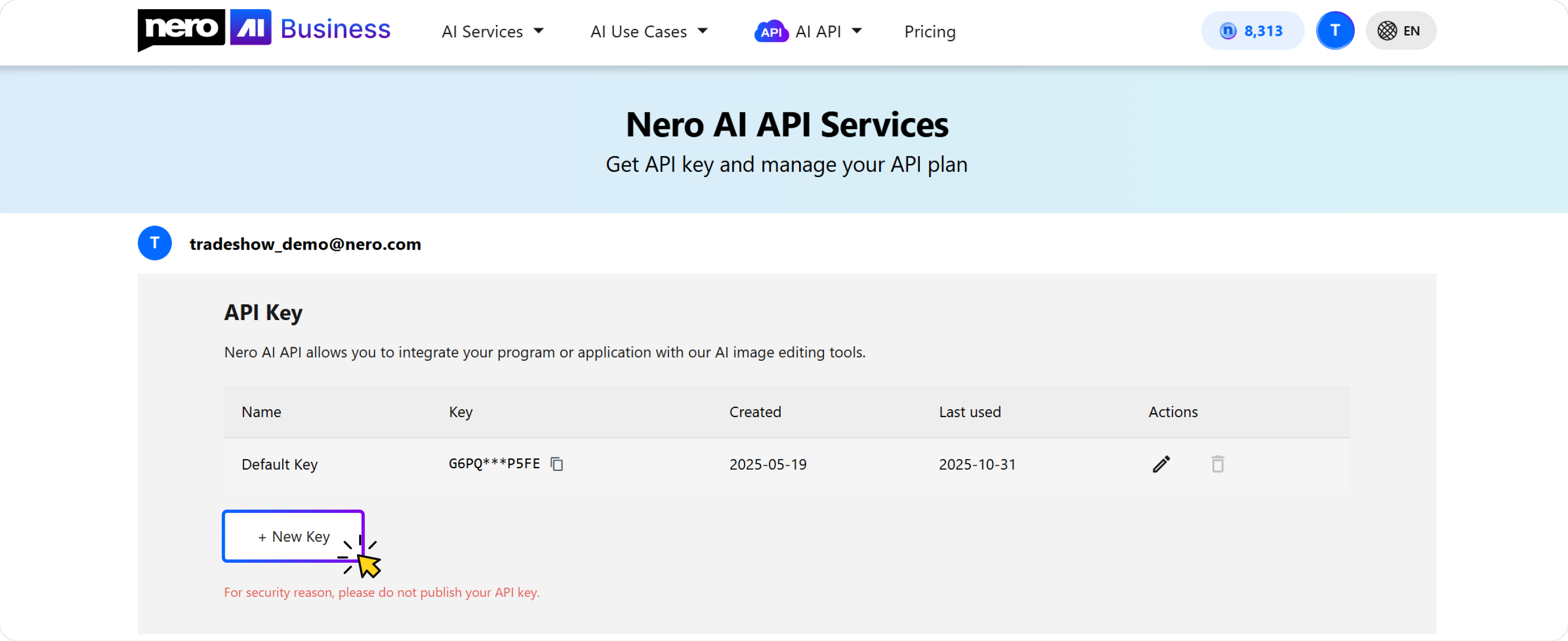 Nero-AI-Secondary-API-Key