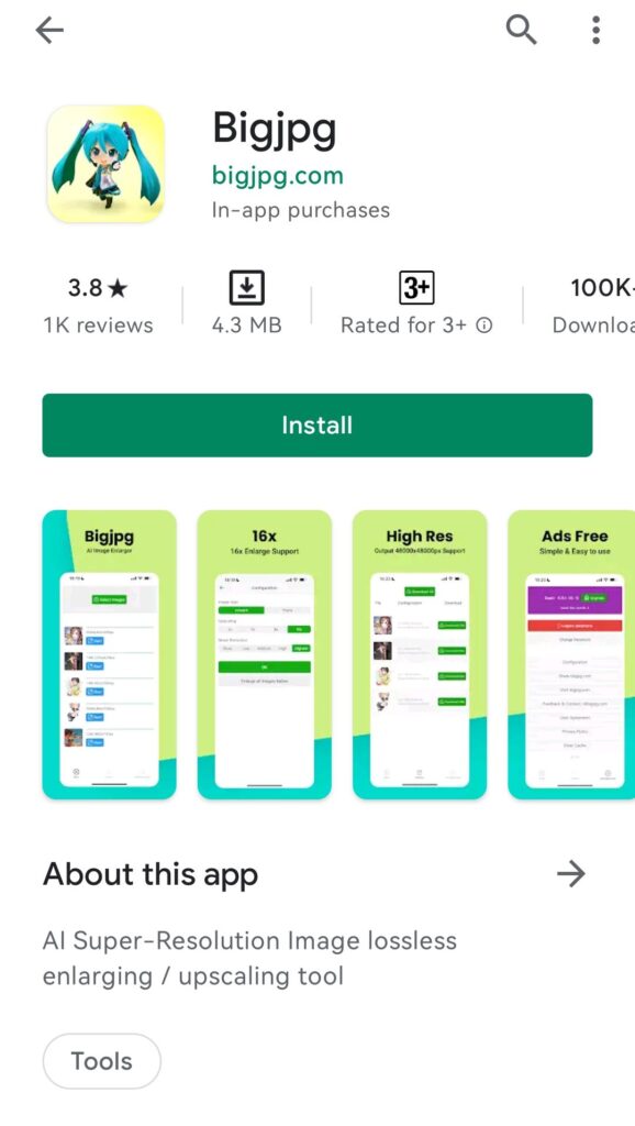 Bigjpg – Apps no Google Play