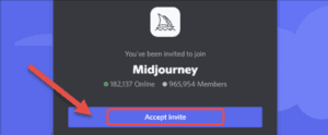 Midjourney-invitation page-screenshot