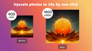 midjourney ai-generated pics image upscale by Nero AI