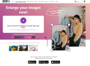 nero ai image upscaler online screenshot