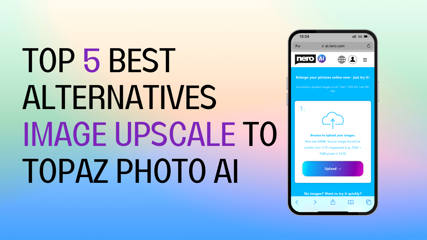 top 5 best alternatives image upscaler to topaz photo ai