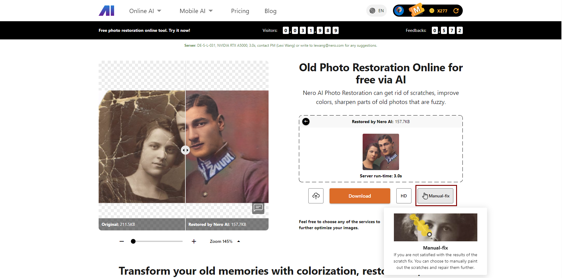 Photo Restoration manual fix and repair