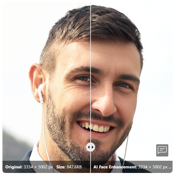 Weak effect on 4K portrait