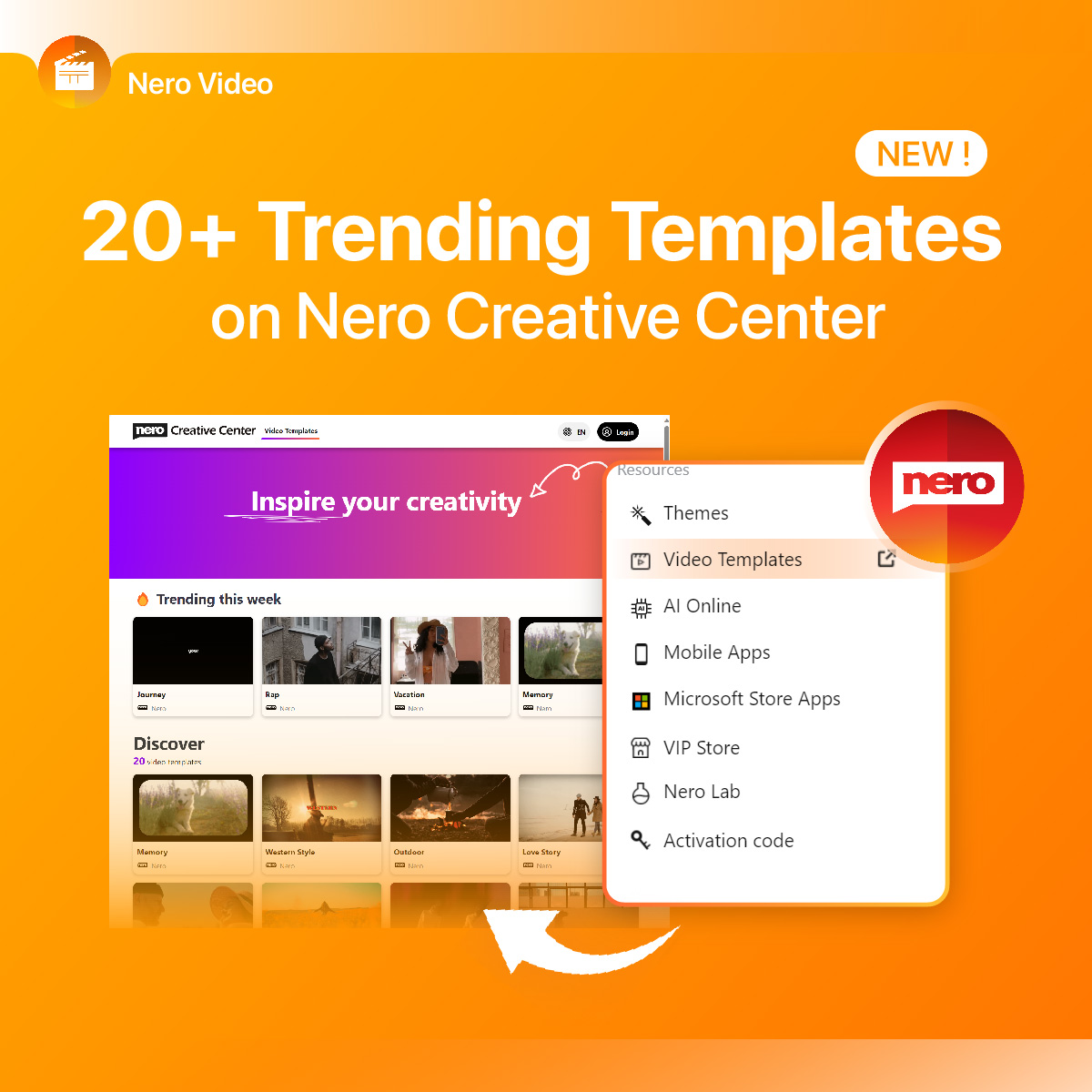 nero creative center for nero 2024-download nero video template