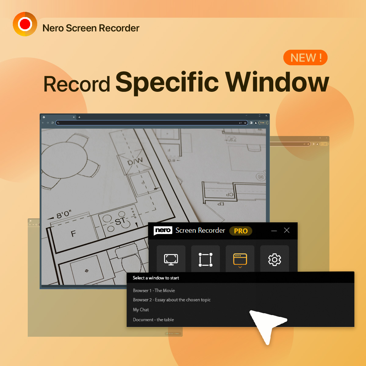 new nero screen recorder 2024-record specific