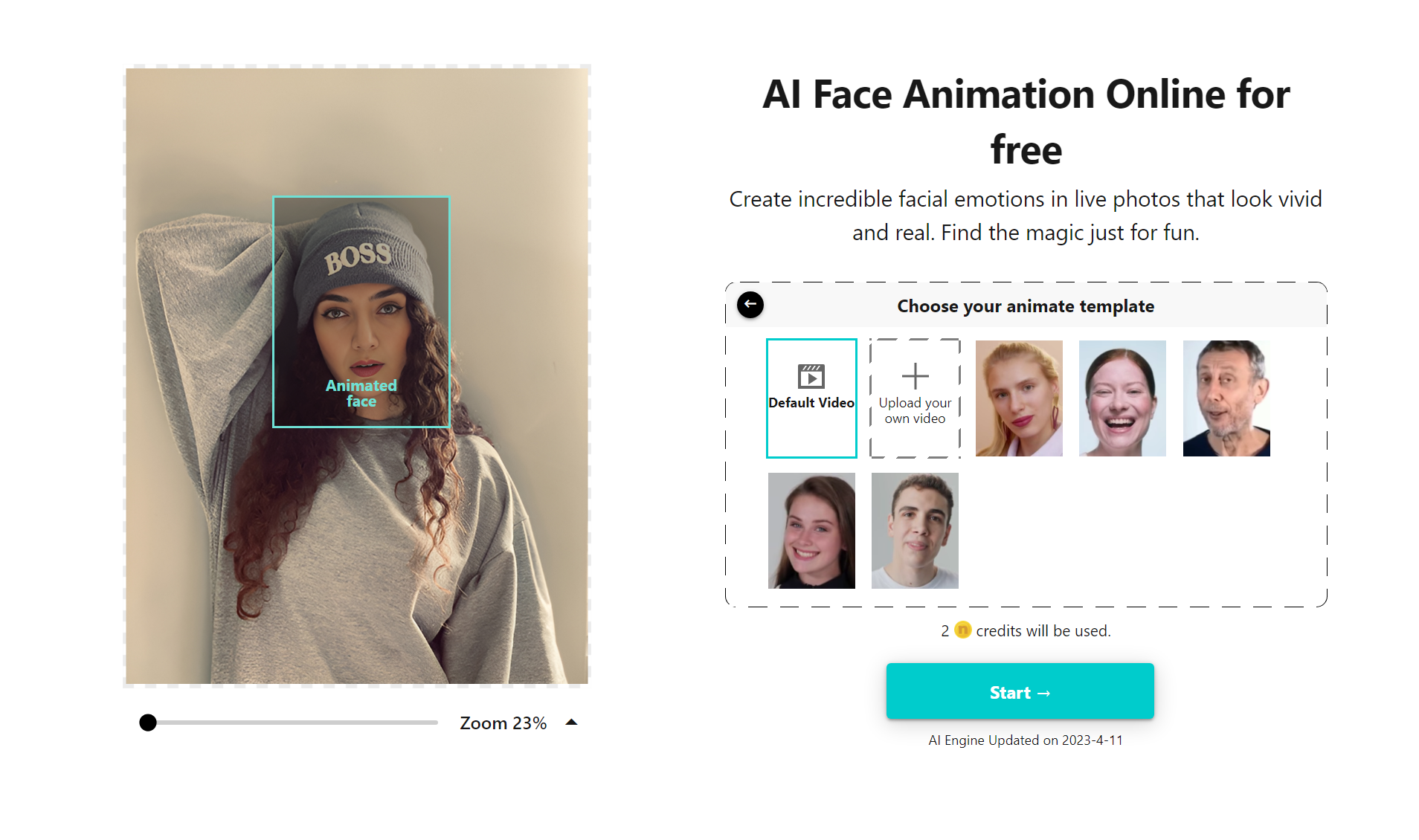 new ux for nero ai face animation