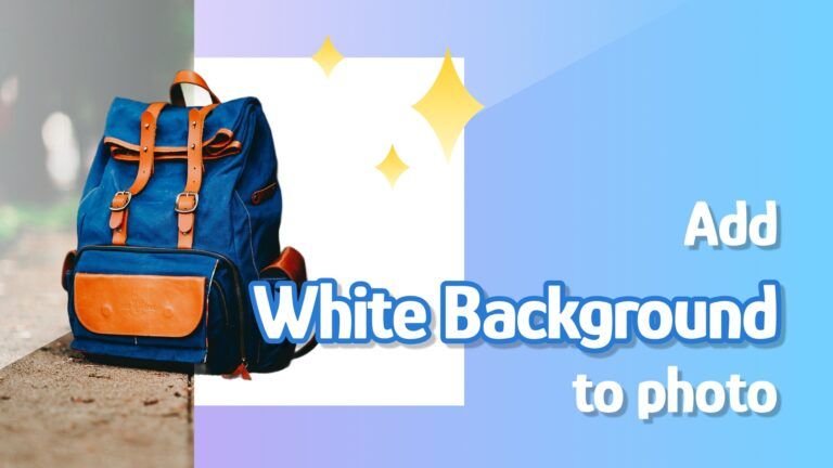 Add a White Background to Photos for Free, AI Online in 1 Click