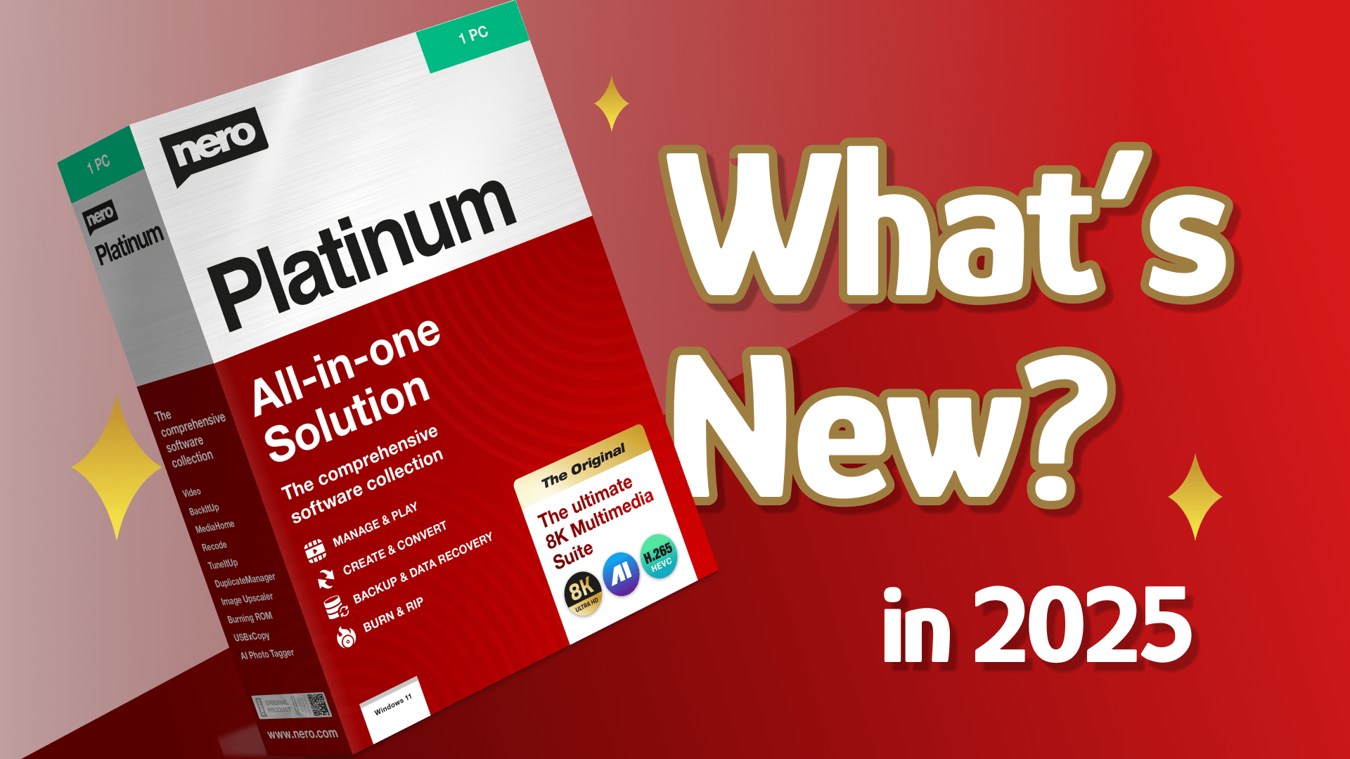 What's new in Nero Platinum 2025