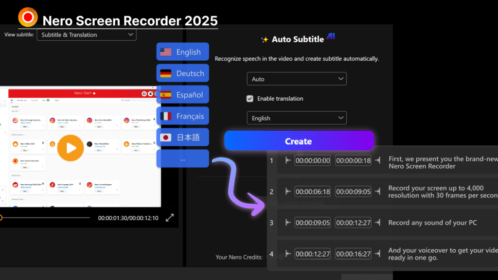 nero screen recorder ai stbtitle update