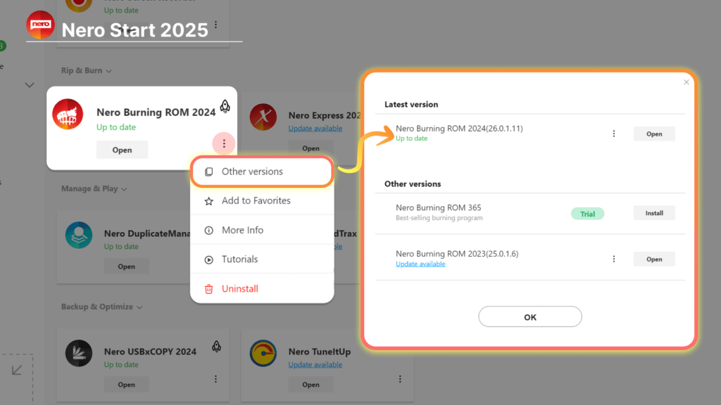 nero start 2025 update -mix view