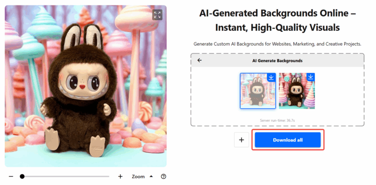 Download the Labubu pictures with generated background