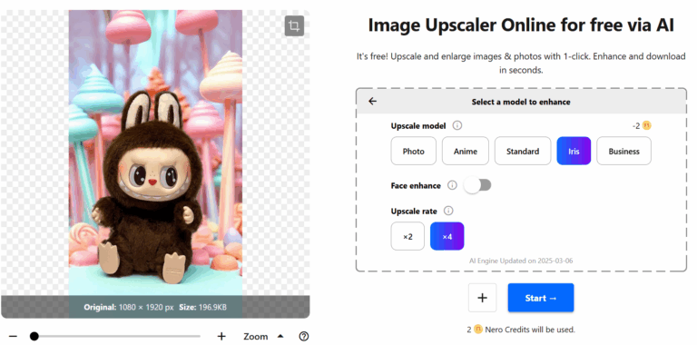 Choose model and size, ready to upscale Labubu wallpaper