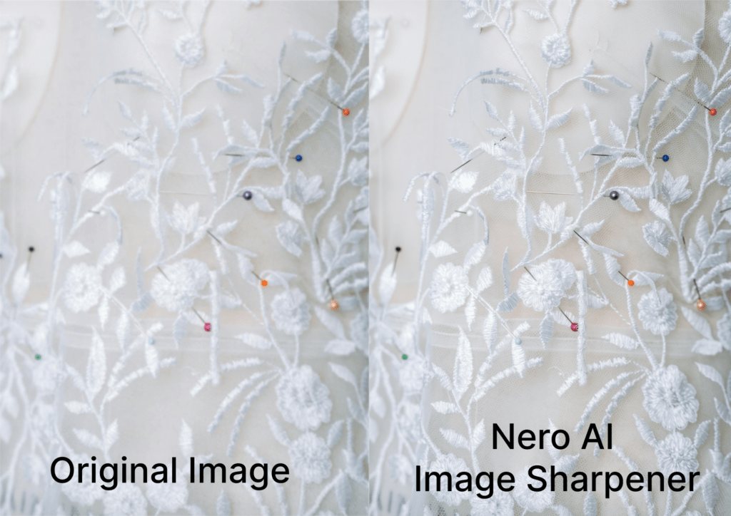 Nero AI Image Sharpener Out-of-Focus Images with Rich Texture