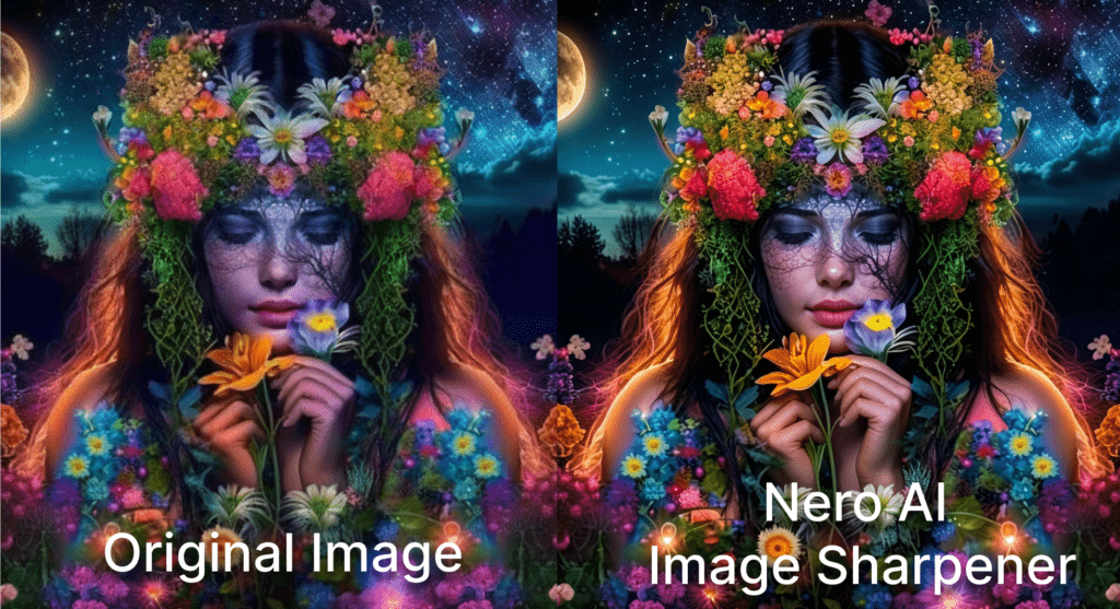 Nero AI Image Sharpener AI-Generated Images
