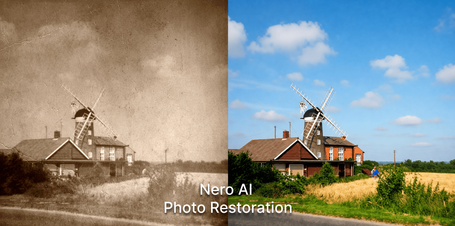AI Photo Restoration Update–Fix Damaged & Old Photos | Nero AI
